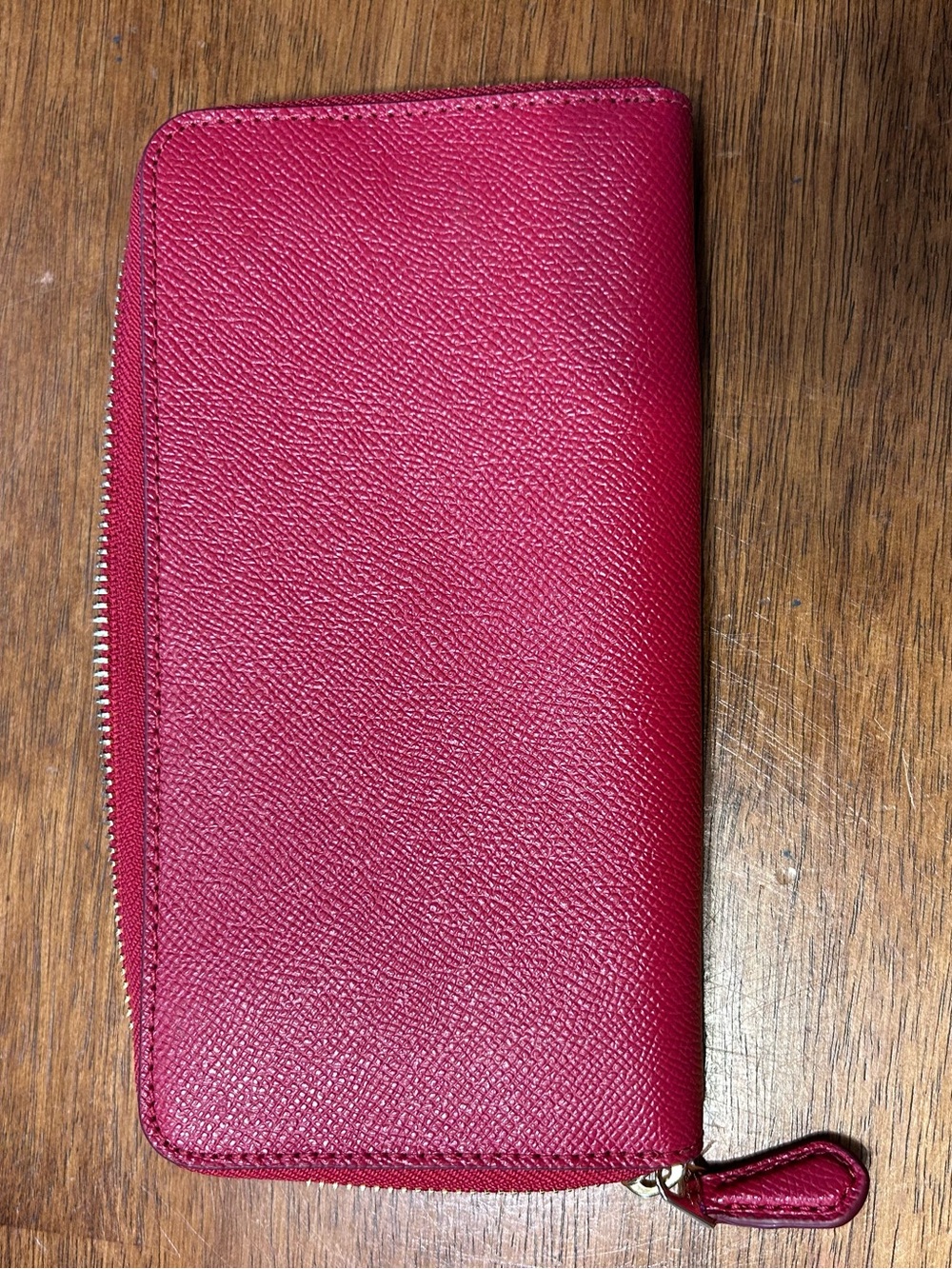 NWT COACH True Red Zip-Around Signature Wallet - Picture 4 of 4